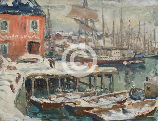 Jetty, Lofoten. Study from North Norway. Creator: Anna Katarina Boberg.