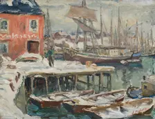 Jetty, Lofoten. Study from North Norway. Creator: Anna Katarina Boberg