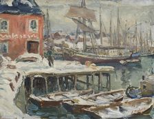 Jetty, Lofoten. Study from North Norway. Creator: Anna Katarina Boberg