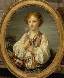 Jeune berger qui tente le sort pour savoir s'il est aimé de sa bergère, between 1760 and 1761. Creator: Jean-Baptiste Greuze