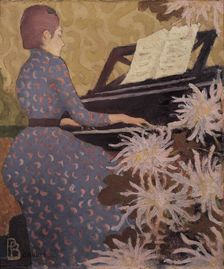Jeune Femme au piano (Andrée Bonnard), 1891. Creator: Bonnard, Pierre (1867-1947)