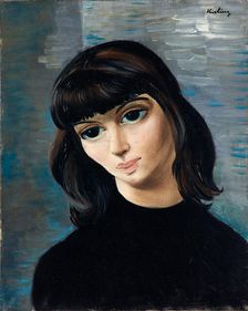 Jeune femme brune , c. 1940. Creator: Kisling, Moïse (1891-1953)