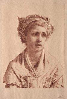 Jeune fille. Creator: Paul Rajon (French, 1842/43-1888)