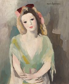 Jeune fille aux mains croisées. Creator: Marie Laurencin