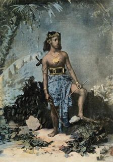 Jeune Fille De Samoa (Young Samoan Girl), 1900. Creator: Unknown