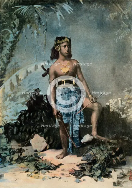 'Jeune Fille De Samoa', (Young Samoan Girl), 1900. Creator: Unknown.