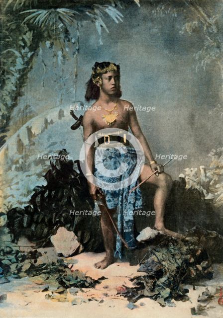 'Jeune Fille De Samoa', (Young Samoan Girl), 1900. Creator: Unknown.