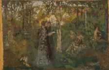 Jeunes femmes dans un sous bois , c. 1892-1893. Creator: Roussel, Ker-Xavier (1867-1944)