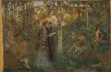 Jeunes femmes dans un sous bois , c. 1892-1893. Creator: Roussel, Ker-Xavier (1867-1944)