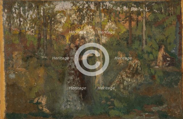 Jeunes femmes dans un sous bois , c. 1892-1893. Creator: Roussel, Ker-Xavier (1867-1944).
