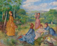 Jeunes filles jouant au volant, c1887. Creator: Renoir, Pierre Auguste (1841-1919)