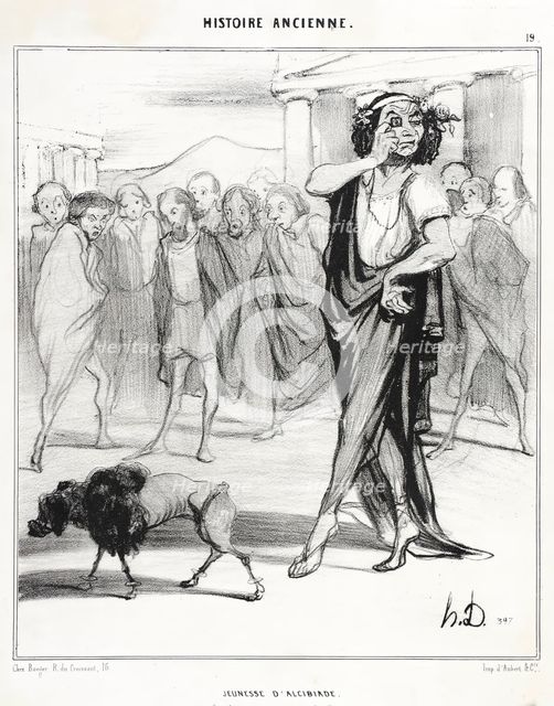 Jeunesse d'Alcibiade, 1842. Creator: Honore Daumier.