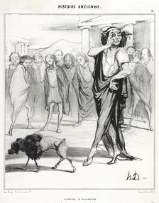 Jeunesse d'Alcibiade, 1842. Creator: Honore Daumier
