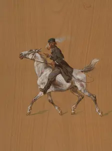 "Jew on a nag", 1868. Creator: Juliusz Kossak
