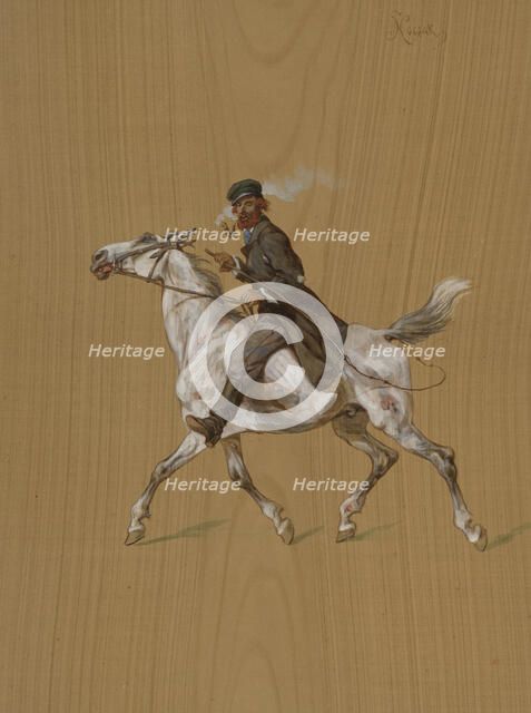 "Jew on a nag", 1868. Creator: Juliusz Kossak.