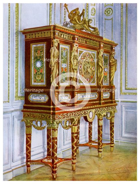 Jewel cabinet of Marie Antoinette, Versailles, France, 1911-1912.Artist: Edwin Foley