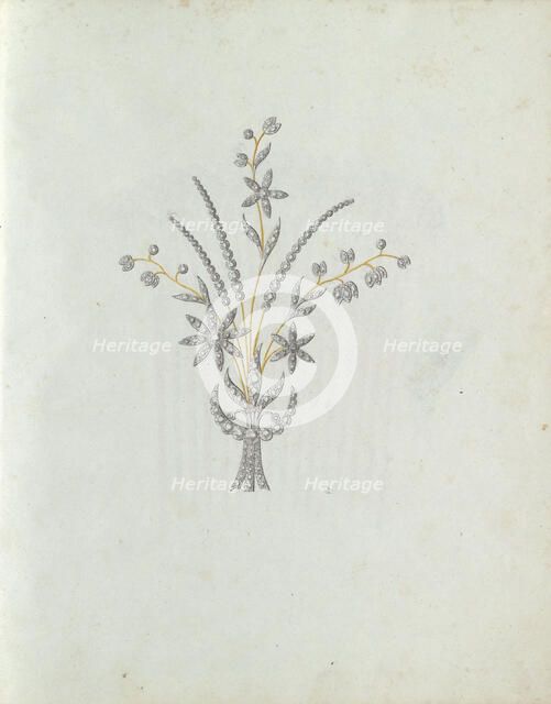 Jewel in the form of a bouquet, c.1800-c.1810. Creator: Carl Friedrich Bärthel.