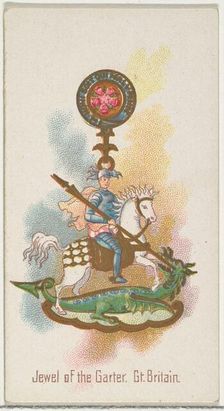 Jewel of the Garter, Great Britain, from the World's Decorations series (N30) for Allen & ..., 1890. Creator: Allen & Ginter