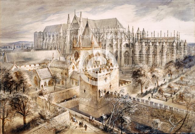 Jewel Tower, London, c14th-15th century, (1990-2010). Artist: Alan Ernest Sorrell.