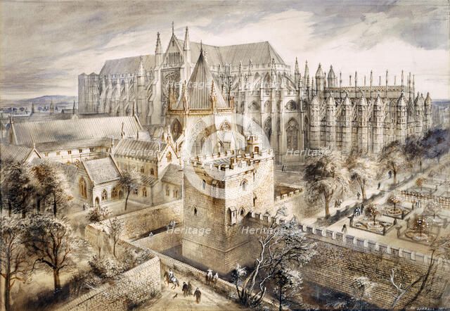 Jewel Tower, London, c14th-15th century, (1990-2010). Artist: Alan Ernest Sorrell.