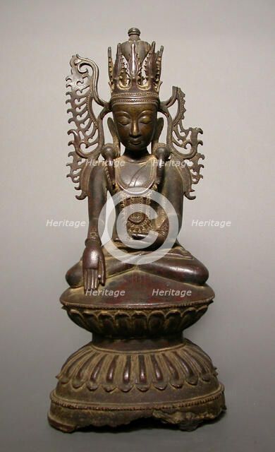 Jeweled and Crowned Buddha (Jambupati), c. 17th century. Creator: Unknown.