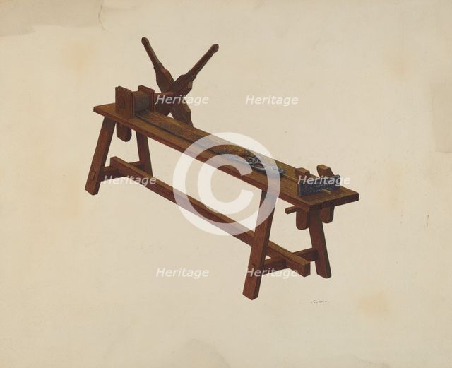 Jeweler's Wire Making Machine, c. 1939. Creator: Al Curry.