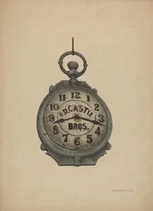 Jewelers Sign Watch, c. 1940. Creator: Paul Poffinbarger