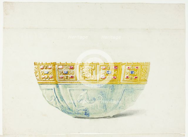 Jewelled Bowl in the Treasury of San Marco, Venice, n.d. Creator: Giuseppe Grisoni.