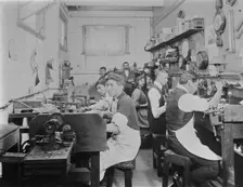 Jeweller's workshop, c1900s. Creator: Robert Augustus Henry L'Estrange