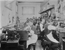 Jeweller's workshop, c1900s. Creator: Robert Augustus Henry L'Estrange
