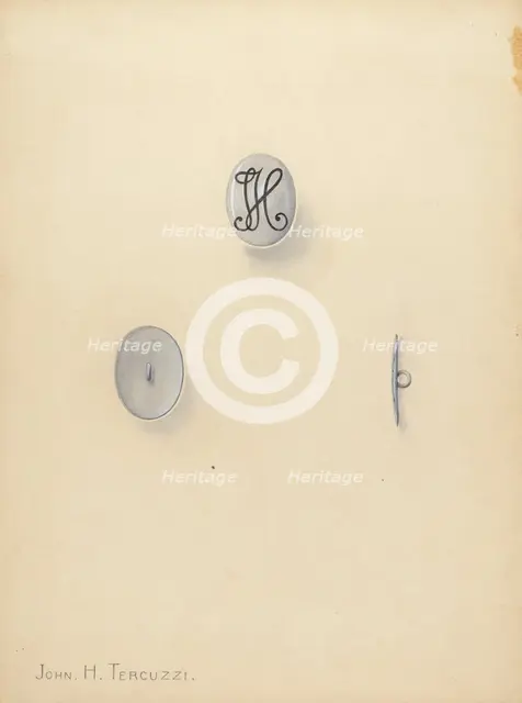 Jewelry Button, c. 1940. Creator: John H. Tercuzzi.