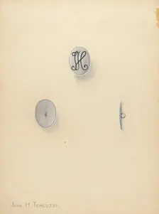 Jewelry Button, c. 1940. Creator: John H. Tercuzzi