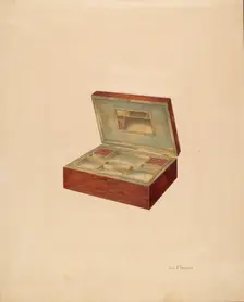 Jewelry or Sewing Box, c. 1937. Creator: George V. Vezolles