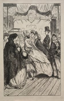 Jewels - At the Great Exhibition, 1862. Creator: George Louis Palmella Busson Du Maurier (British, 1834-1896)