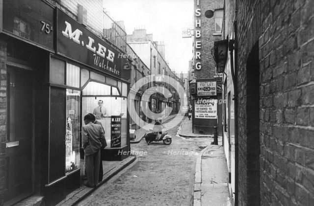 Jewish businesses threatened with closure, Stepney, London, 1967. Creator: Unknown.