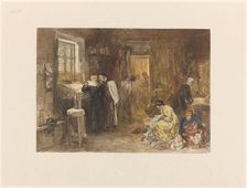 Jewish bankers, 1868. Creator: Charles Rochussen