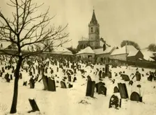 Jewish cemetery, Mattersburg, Burgenland, Austria, c1935. Creator: Unknown