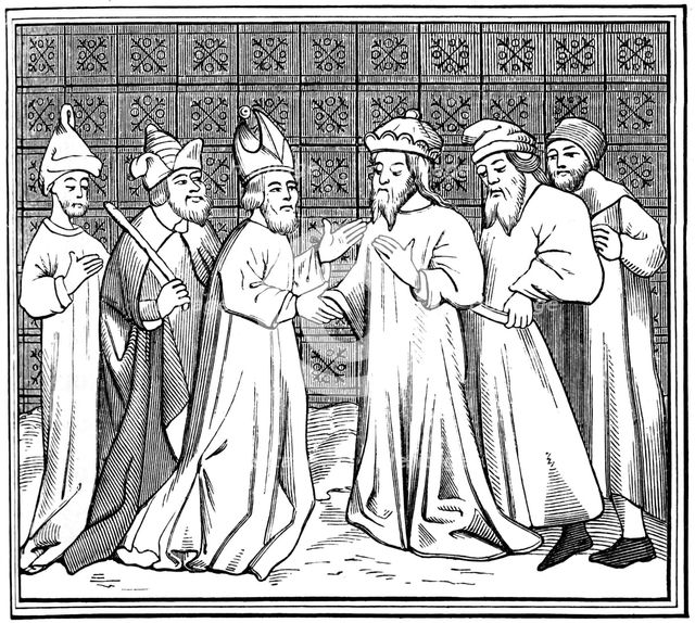 Jewish conspiracy in France, 15th century (1849). Artist: Unknown