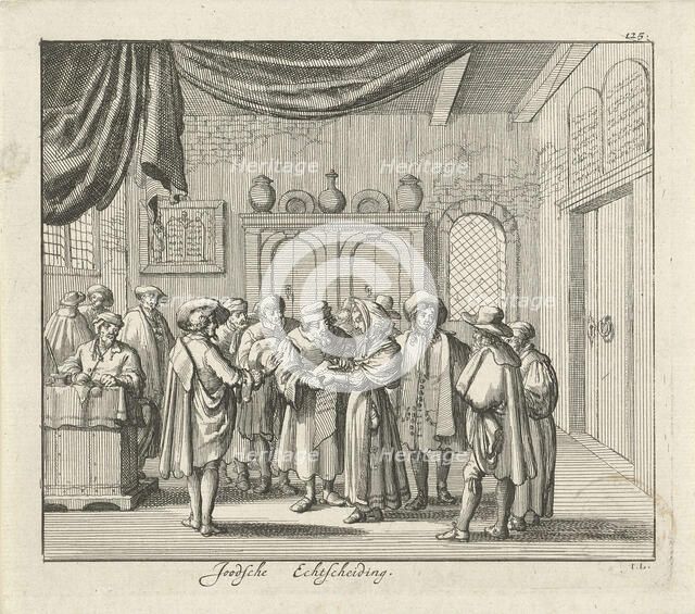 Jewish Divorce. Artist: Luyken, Jan (Johannes) (1649-1712)