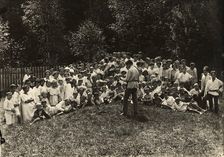 Jewish exemplary children's commune in Malakhovka near Moscow - General meeting..., 1921-1922. Creator: Unknown