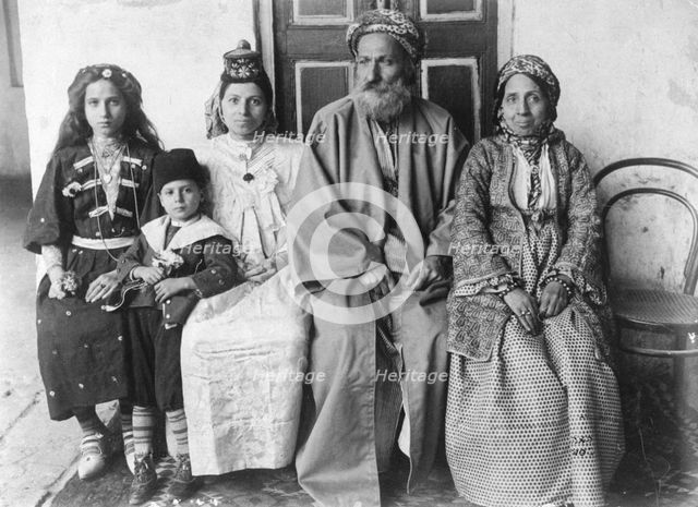 Jewish family in Baghdad, 1910. Creator: Unknown.