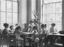 Jewish Federation activities involving children, 1934 Sept. 17. Creator: Arnold Genthe