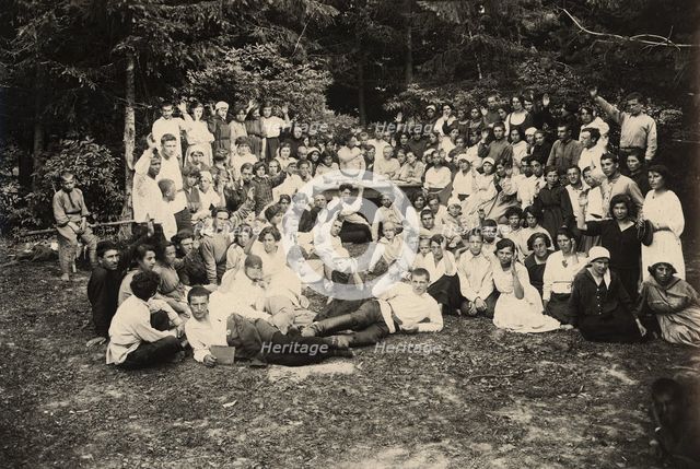 Jewish Pedagogical College and Agricultural School - General meeting, Minsk, 1922-1923. Creator: Unknown.