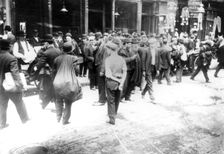 Jewish pedlars on the East Side, New York, USA, 1890s. Creator: Unknown