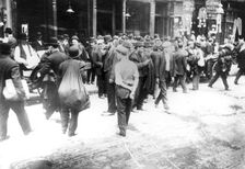 Jewish pedlars on the East Side, New York, USA, 1890s