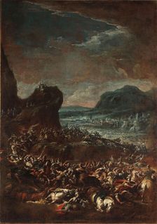 Jewish people led by Moses and Aaron, 1721-1727. Creator: Spolverini (Mercanti), Ilario Giacinto (1657-1734)