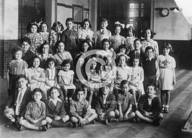 Jewish primary school children, 1939. Creator: Unknown.