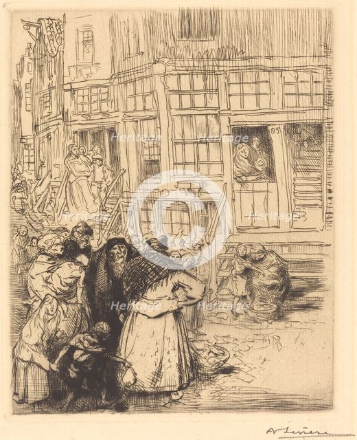 Jewish Quarters in Amsterdam. Creator: Auguste Lepere.