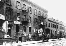 Jewish slum on East Broadway, New York, USA, c1900