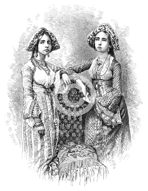Jewish women of Kochi, India, 1895. Artist: Unknown